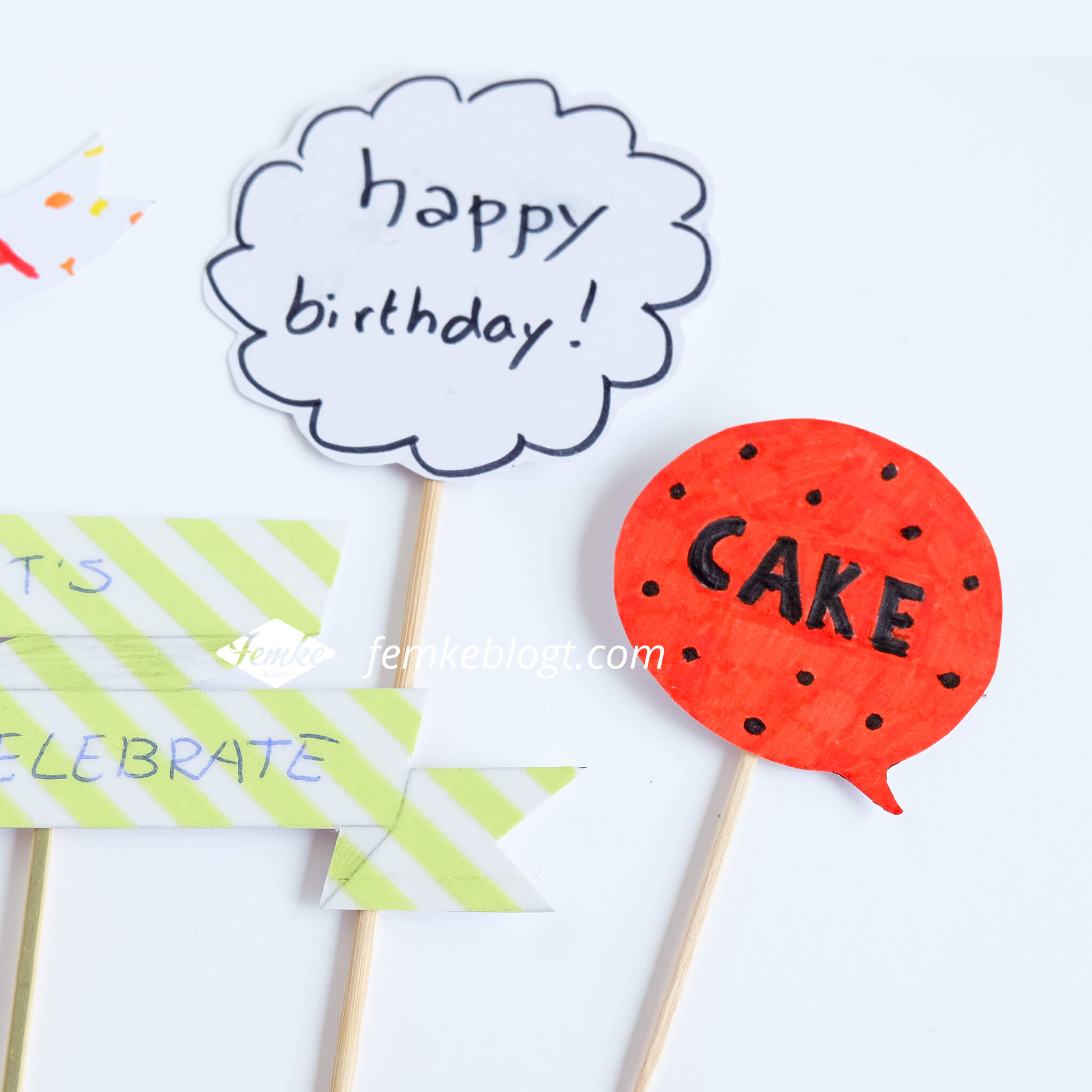 DIY cake toppers