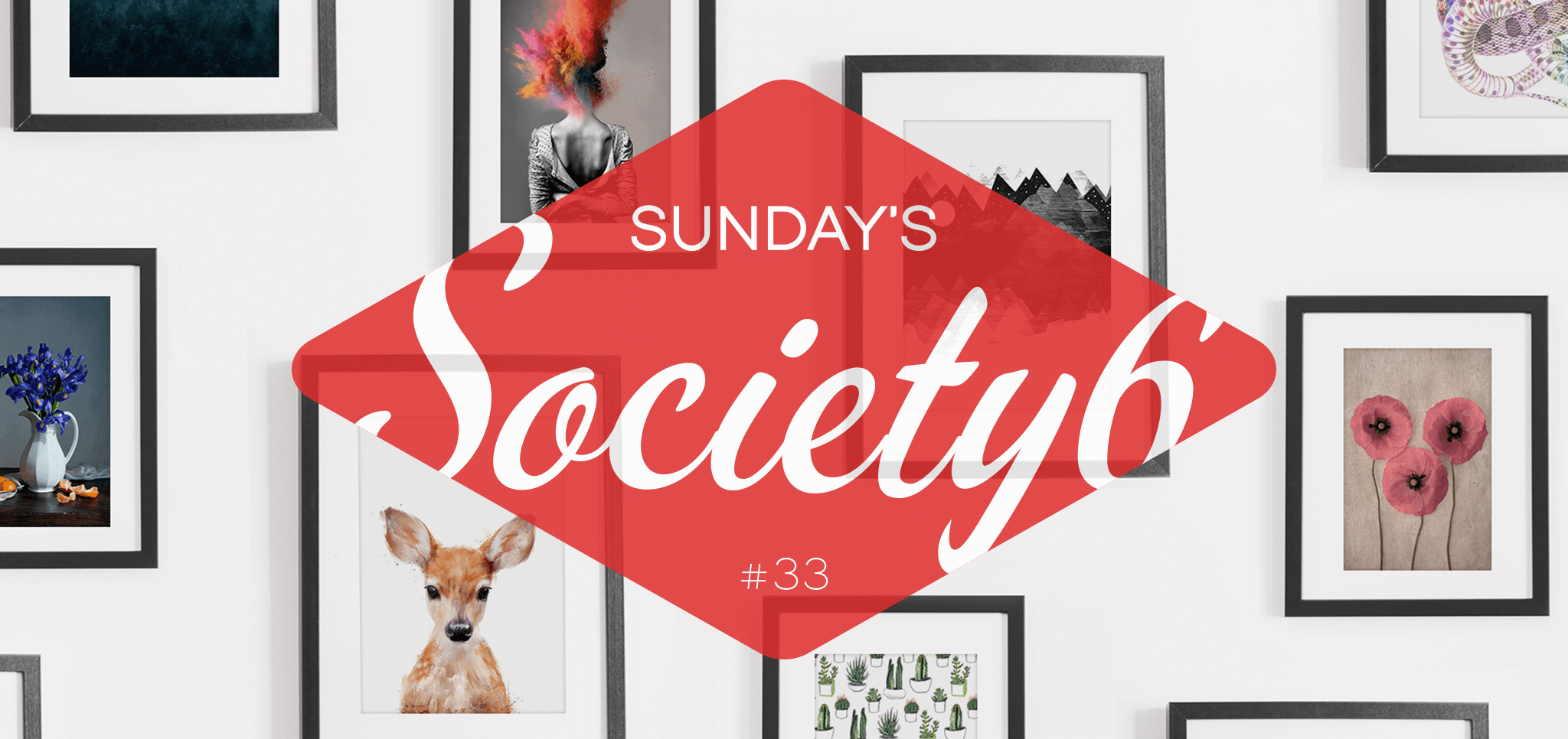 Sunday’s Society6 #33 | Zie de maan schijnt…