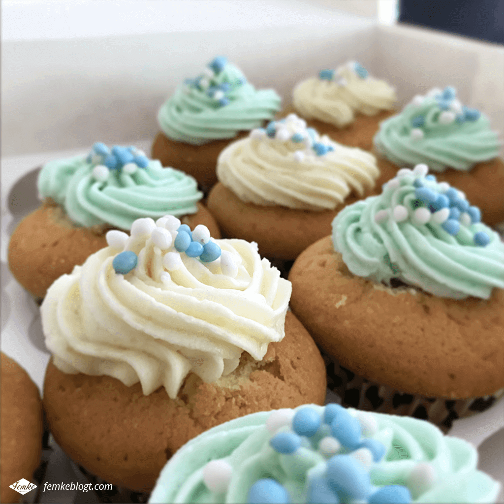 Maandoverzicht mei | Babyshower cupcakes