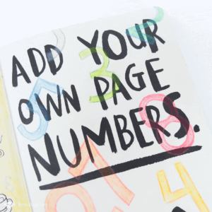 Wreck my journal | Add your own page numbers