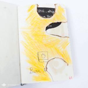 Wreck my journal | Burn this page