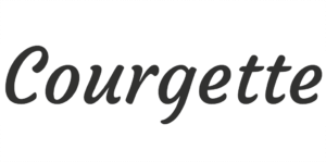 Vrouwelijk lettertype - Courgette