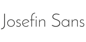 Minimalistisch lettertype - Josefin Sans