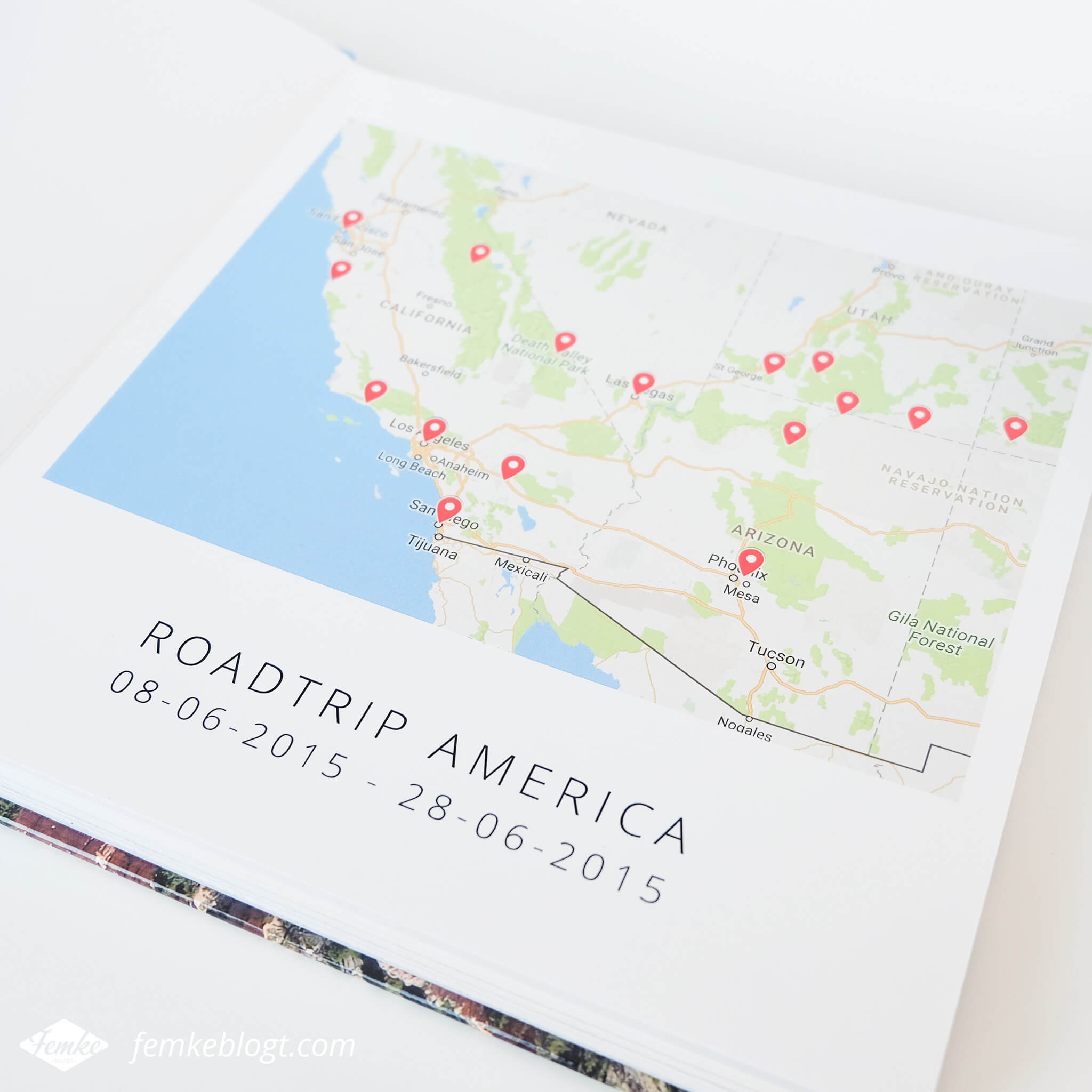 Mijn fotoboek van onze rondreis door Amerika | Fotoboek maken, ontwerpen en design tips