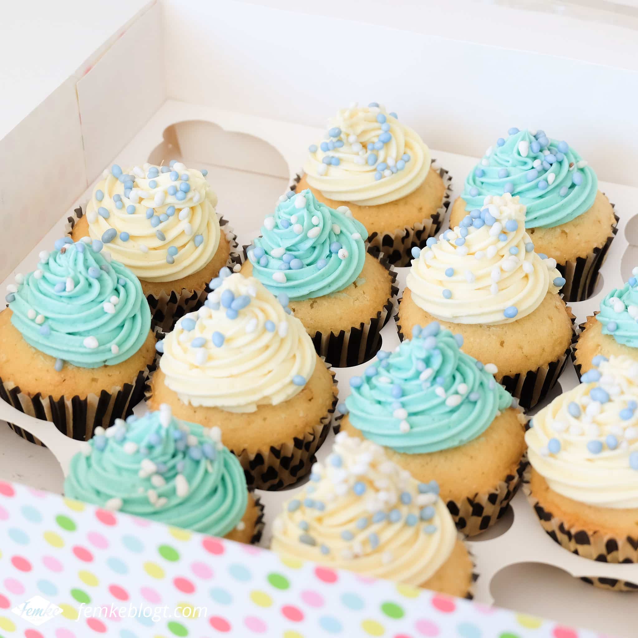 Maandoverzicht mei | Cupcakes voor een babyshower