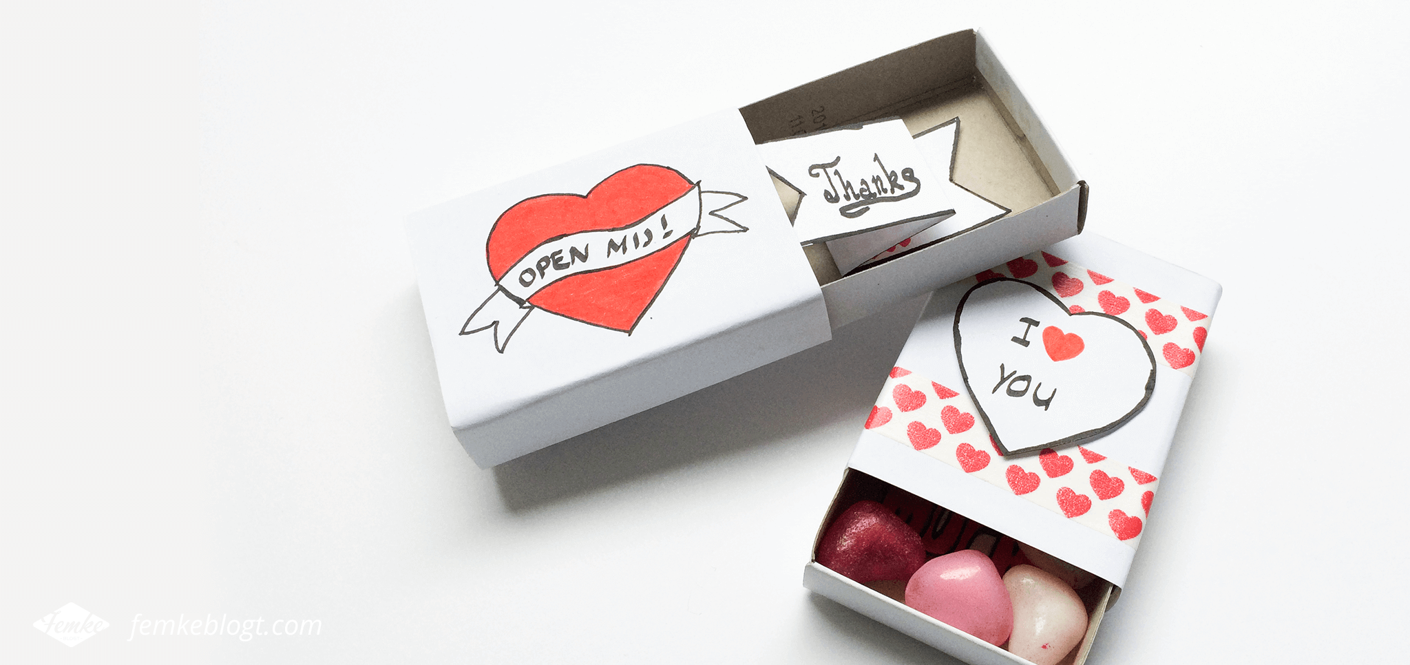 Valentijnsdag DIY | Mini message boxes