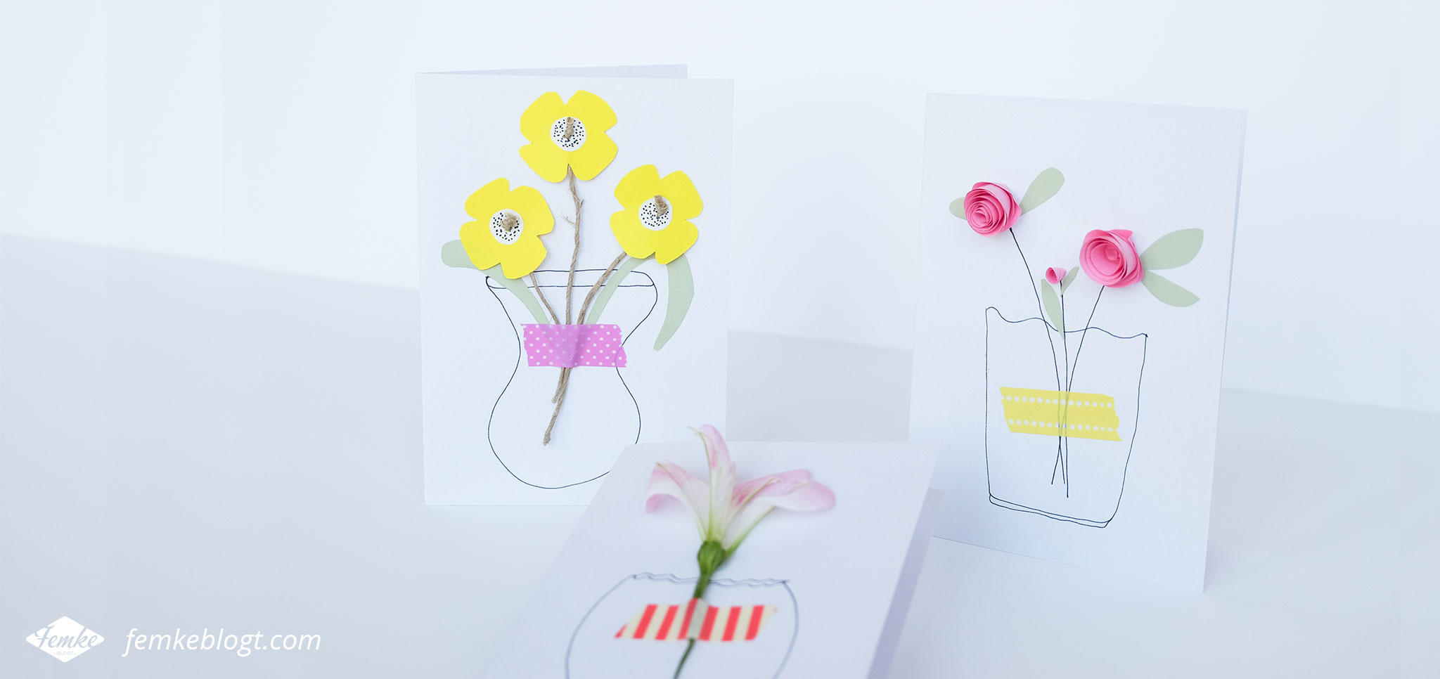 DIY | Maak je eigen Moederdag bloemenkaart